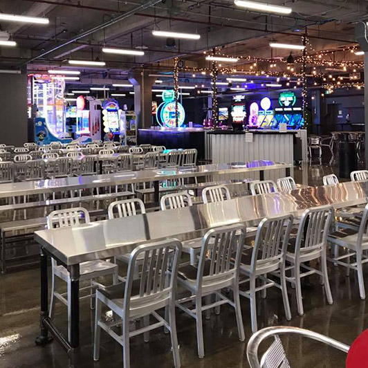 Photo of Metal Tables and Chairs